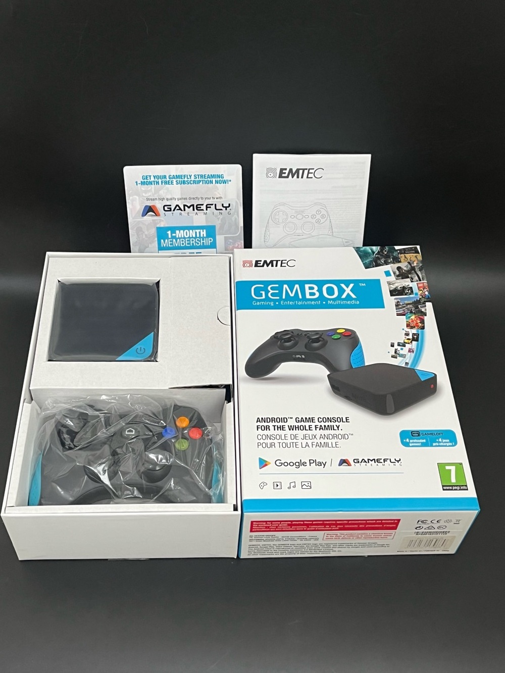 EMTEC Gem Box Android Game Console - New Open Box